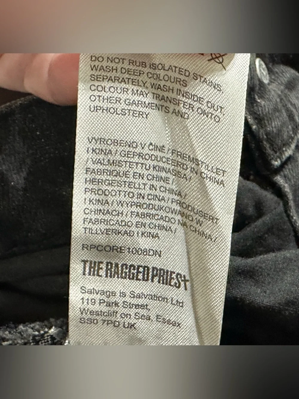 The Ragged Priest Combat Soda Midi Skirt size 4 black/gray